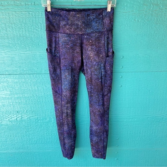 Lululemon RARE Fast Free Tight II 25" Nulux Polar Lights Blue Multi Celestial 6 - Picture 5 of 12